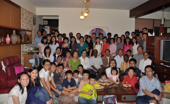 Church Choir Caroling at the home of Mr and Mrs V Mahadevan, Dec 20, 2009